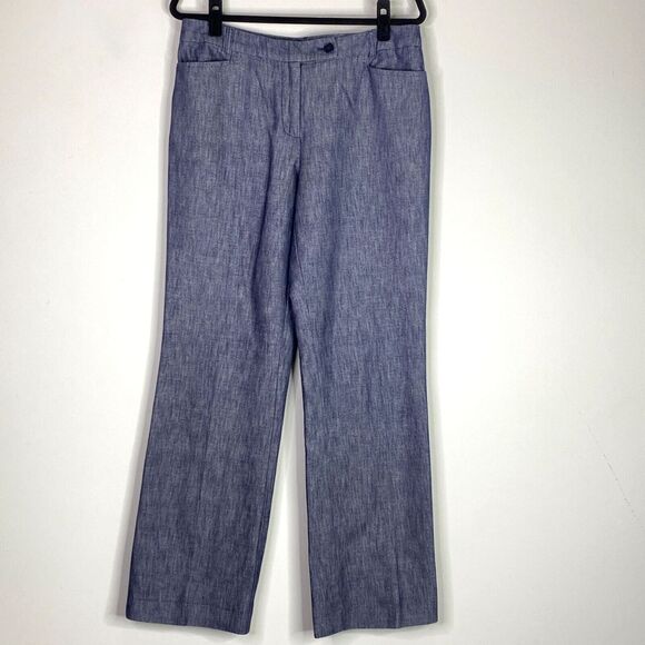 Talbots  Signature Straight Cotton Hemp Pants Women's Size 10 - Picture 1 of 9